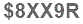 The text to enter in the texbox below is: $8XX9R