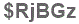 The text to enter in the texbox below is: $RjBGz