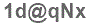 The text to enter in the texbox below is: 1d@qNx
