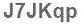 The text to enter in the texbox below is: J7JKqp