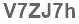 The text to enter in the texbox below is: V7ZJ7h