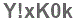 The text to enter in the texbox below is: Y!xK0k