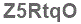 The text to enter in the texbox below is: Z5RtqO