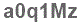 The text to enter in the texbox below is: a0q1Mz