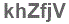 The text to enter in the texbox below is: khZfjV