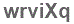 The text to enter in the texbox below is: wrviXq