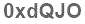 The text to enter in the texbox below is: 0xdQJO