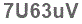 The text to enter in the texbox below is: 7U63uV