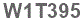 The text to enter in the texbox below is: W1T395