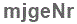 The text to enter in the texbox below is: mjgeNr
