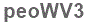 The text to enter in the texbox below is: peoWV3