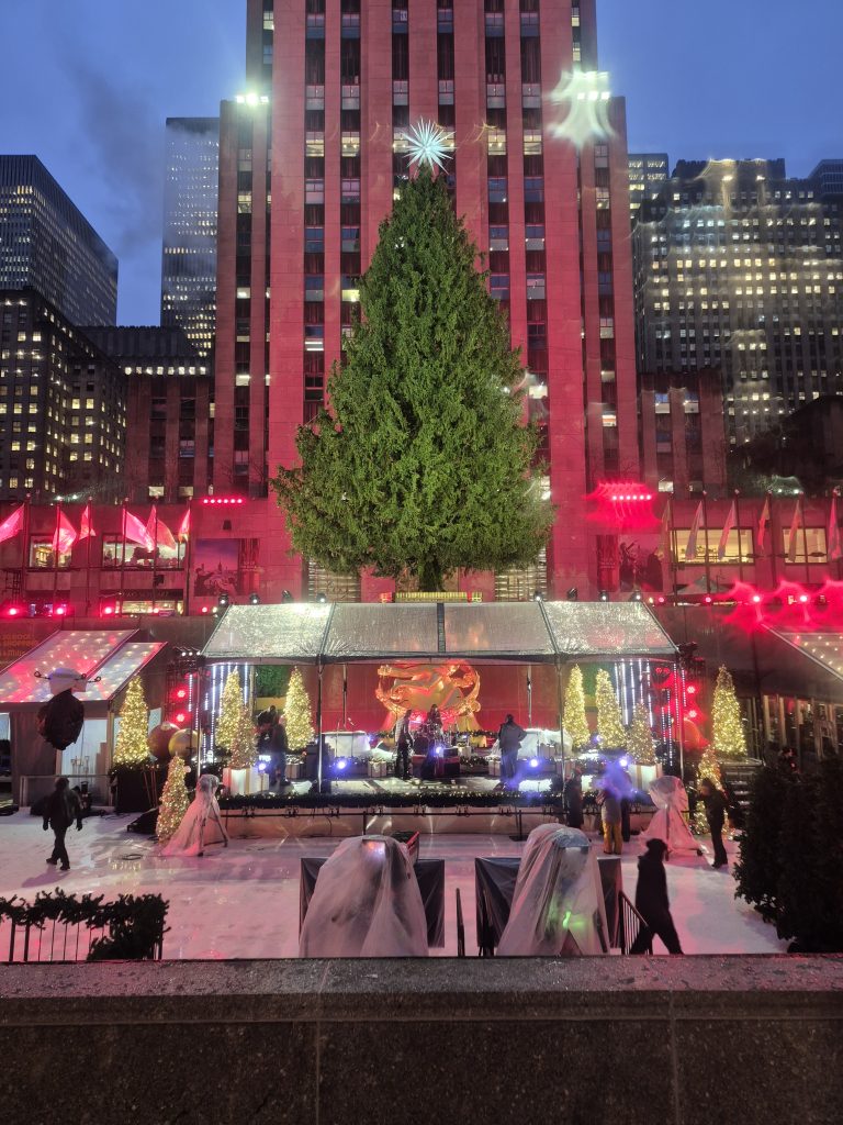 Bringing Holiday Magic to Life: Event Solutions Behind the 2025 Rockefeller Center Christmas Tree Lighting Event Solutions Tree Lighting Tent