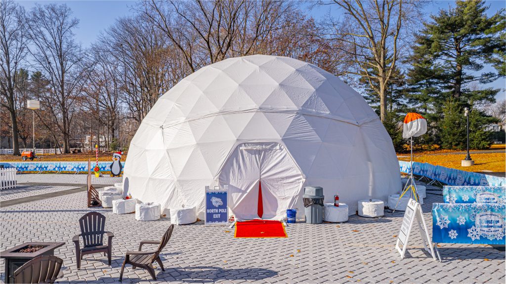 Event Tent Rental Safety: How We Prepare Tents for Wind, Rain & Extreme Weather Conditions Tent Rental Igloo for Winter Wonderland Event