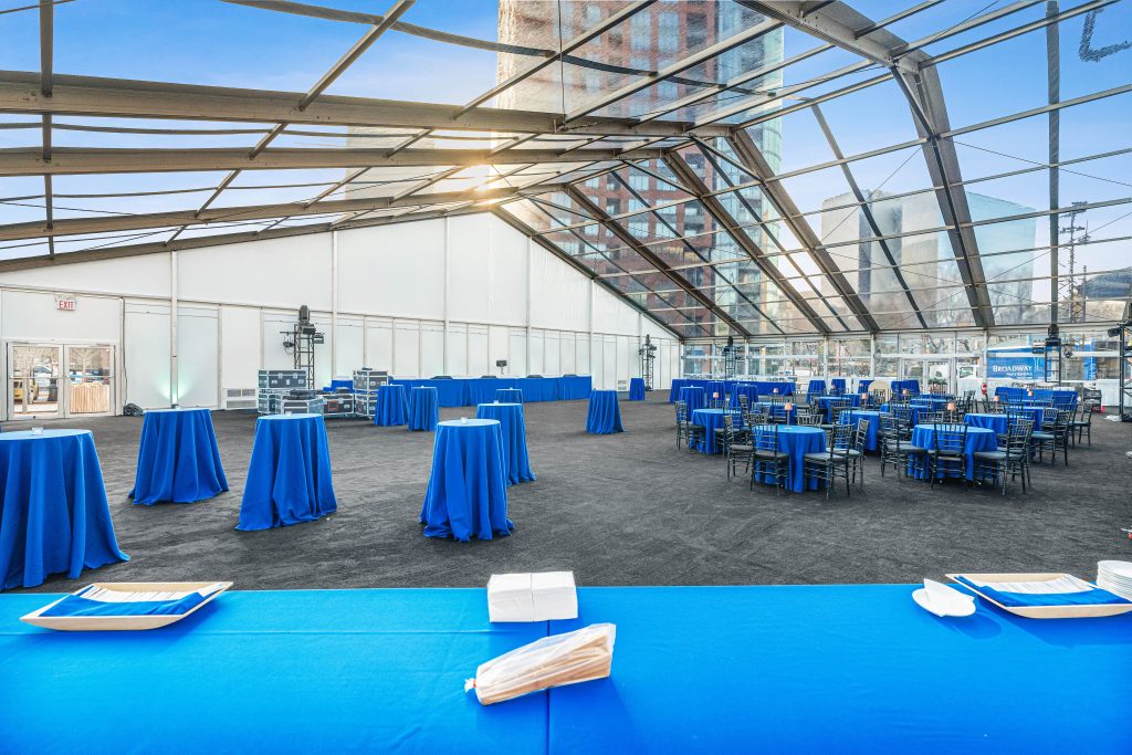Why Choosing the Right Outdoor Tent for Rent Impacts Event Success Interior of Clearspan Outdoor Tent for Rent