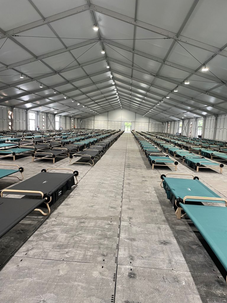 Disaster Relief Tents: Reliable Short Term Tent Solutions for Emergency Response Disaster Relief Tent with sleeping cots
