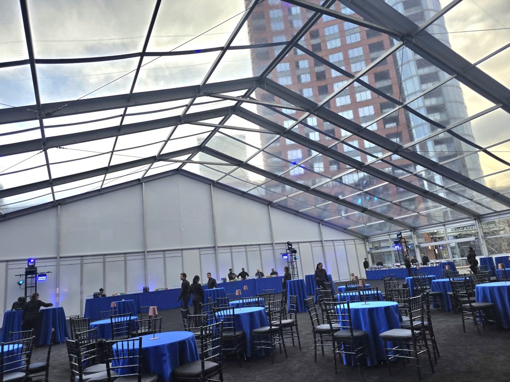 Temporary Event Structures That Elevate Corporate Experiences Through Thoughtful Design Temporary Event Structure Behind the Scenes Set Up