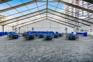 Commercial Tent Rental Interior by Main Attractions
